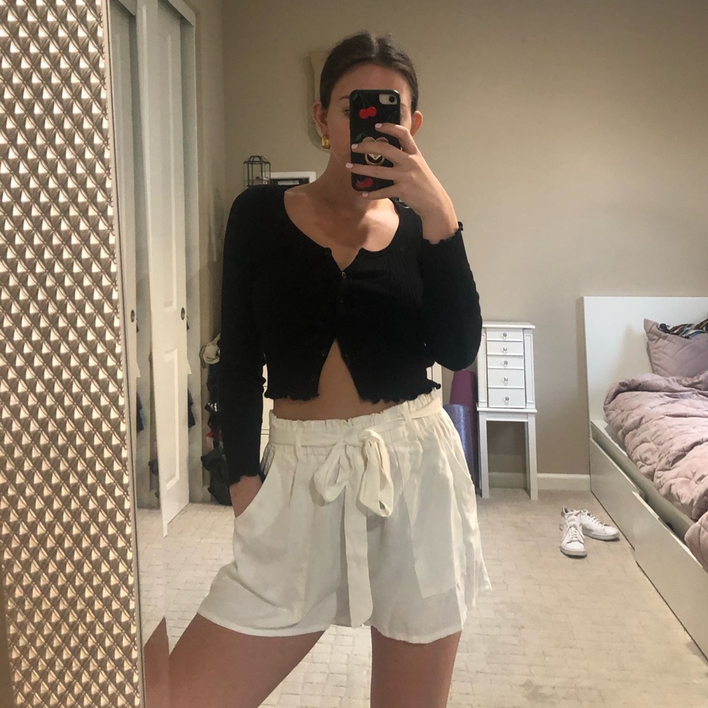 White Tie Shorts